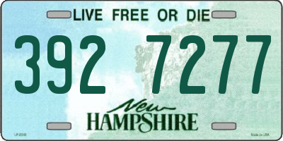 NH license plate 3927277