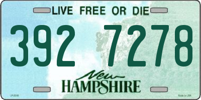 NH license plate 3927278