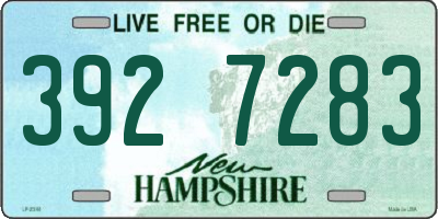 NH license plate 3927283