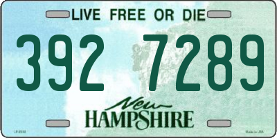 NH license plate 3927289