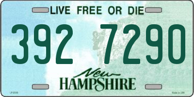 NH license plate 3927290