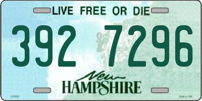 NH license plate 3927296