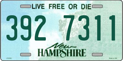 NH license plate 3927311
