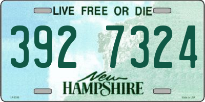 NH license plate 3927324