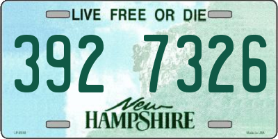 NH license plate 3927326