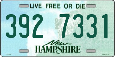 NH license plate 3927331
