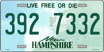 NH license plate 3927332