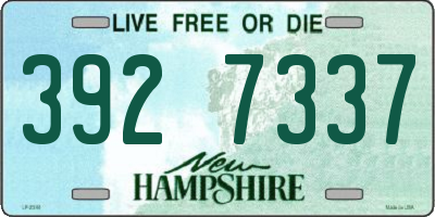 NH license plate 3927337