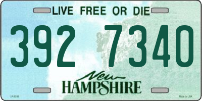 NH license plate 3927340