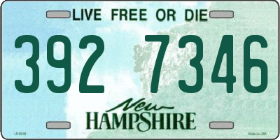 NH license plate 3927346