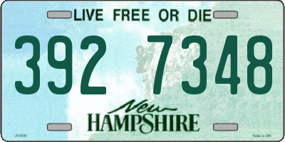 NH license plate 3927348