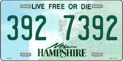 NH license plate 3927392