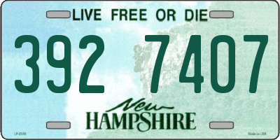 NH license plate 3927407