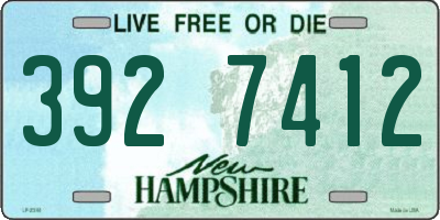 NH license plate 3927412