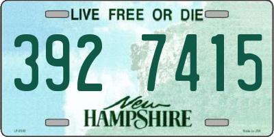 NH license plate 3927415