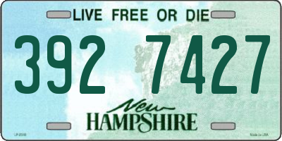 NH license plate 3927427