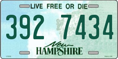 NH license plate 3927434