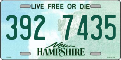 NH license plate 3927435