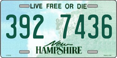 NH license plate 3927436