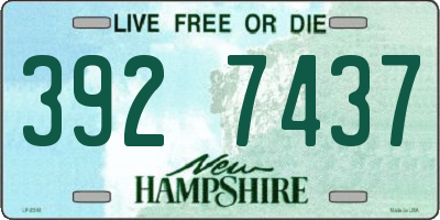 NH license plate 3927437