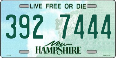 NH license plate 3927444