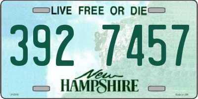 NH license plate 3927457
