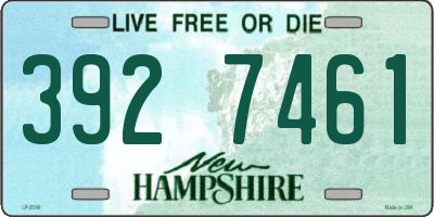 NH license plate 3927461