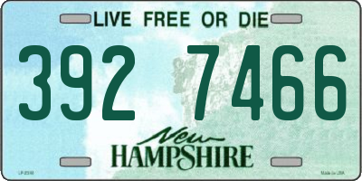NH license plate 3927466