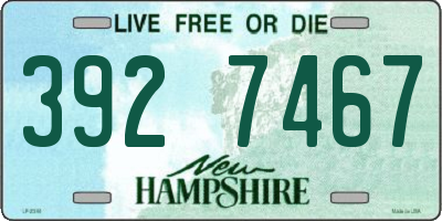 NH license plate 3927467