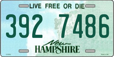 NH license plate 3927486