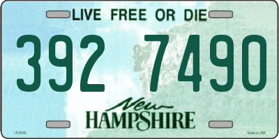NH license plate 3927490