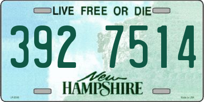 NH license plate 3927514