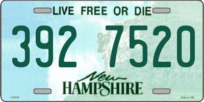 NH license plate 3927520
