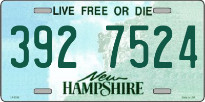 NH license plate 3927524