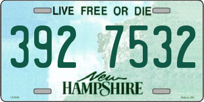 NH license plate 3927532