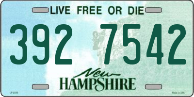 NH license plate 3927542