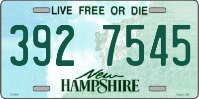 NH license plate 3927545