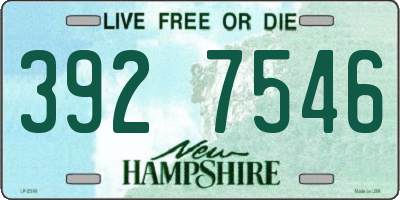 NH license plate 3927546