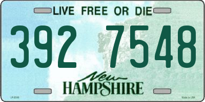 NH license plate 3927548