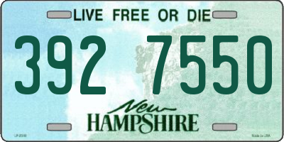 NH license plate 3927550