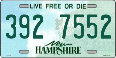 NH license plate 3927552