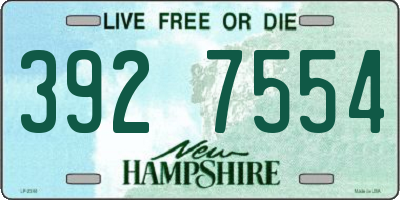 NH license plate 3927554