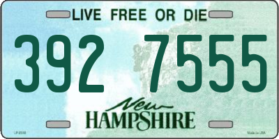 NH license plate 3927555