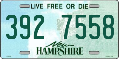 NH license plate 3927558