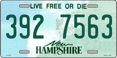 NH license plate 3927563