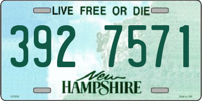 NH license plate 3927571