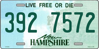 NH license plate 3927572