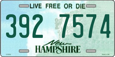 NH license plate 3927574