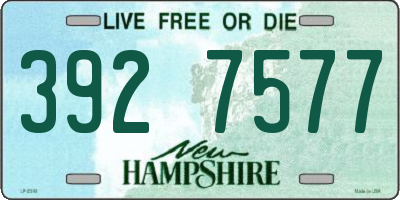 NH license plate 3927577
