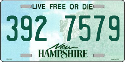 NH license plate 3927579
